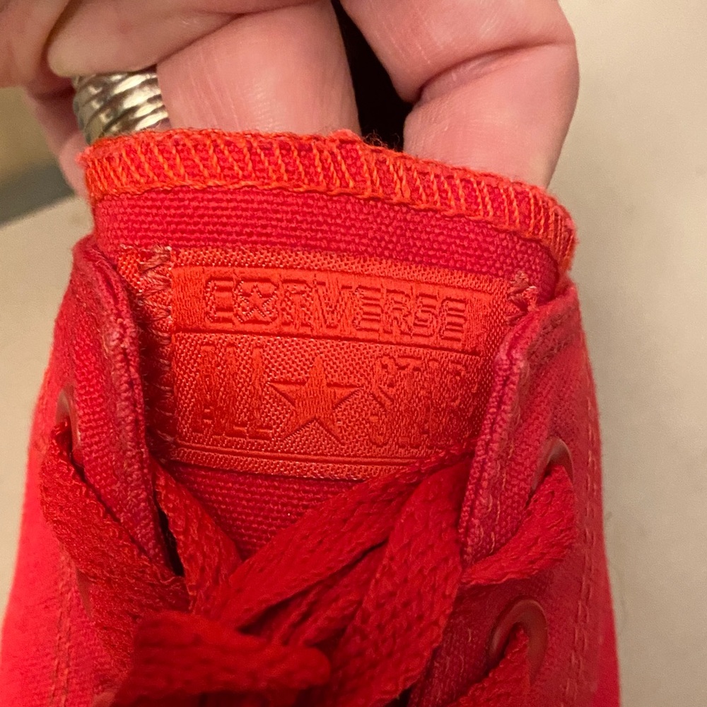 Converse All Star Bright Red Sneakers - Picture 2 of 2